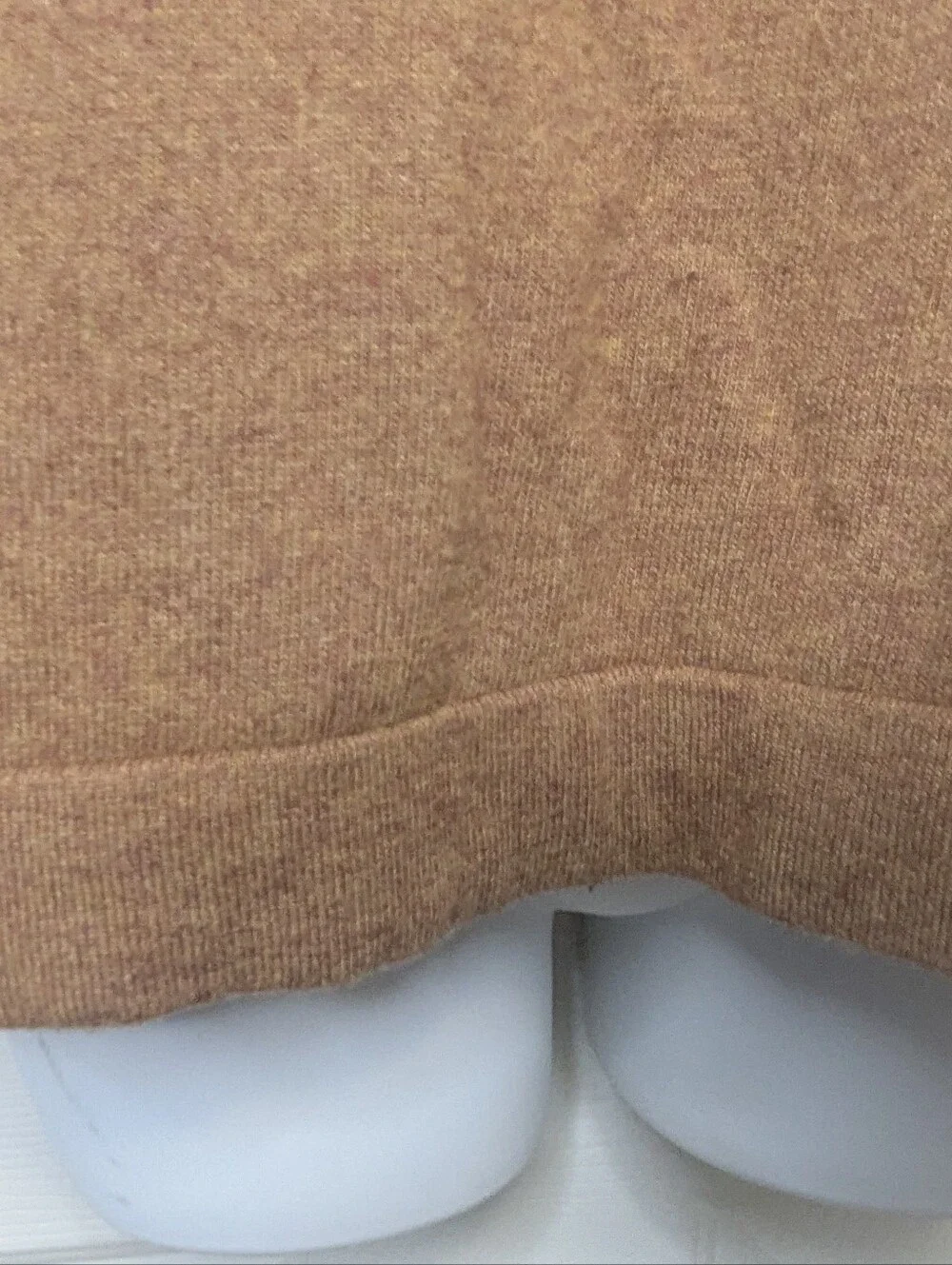 J Crew Teddie Sweater L  Brown Cotton Wool Crewneck Pullover Academia Preppy